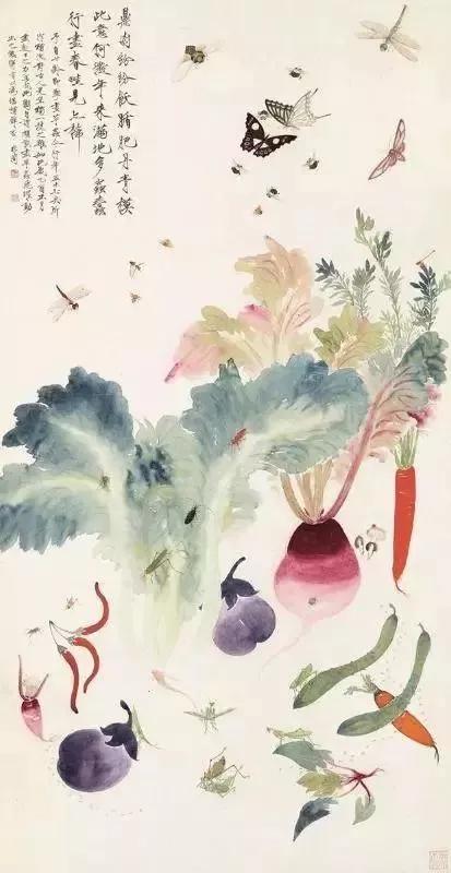 名家们画的瓜果蔬菜,把中国画的韵味完完全全表达出来!